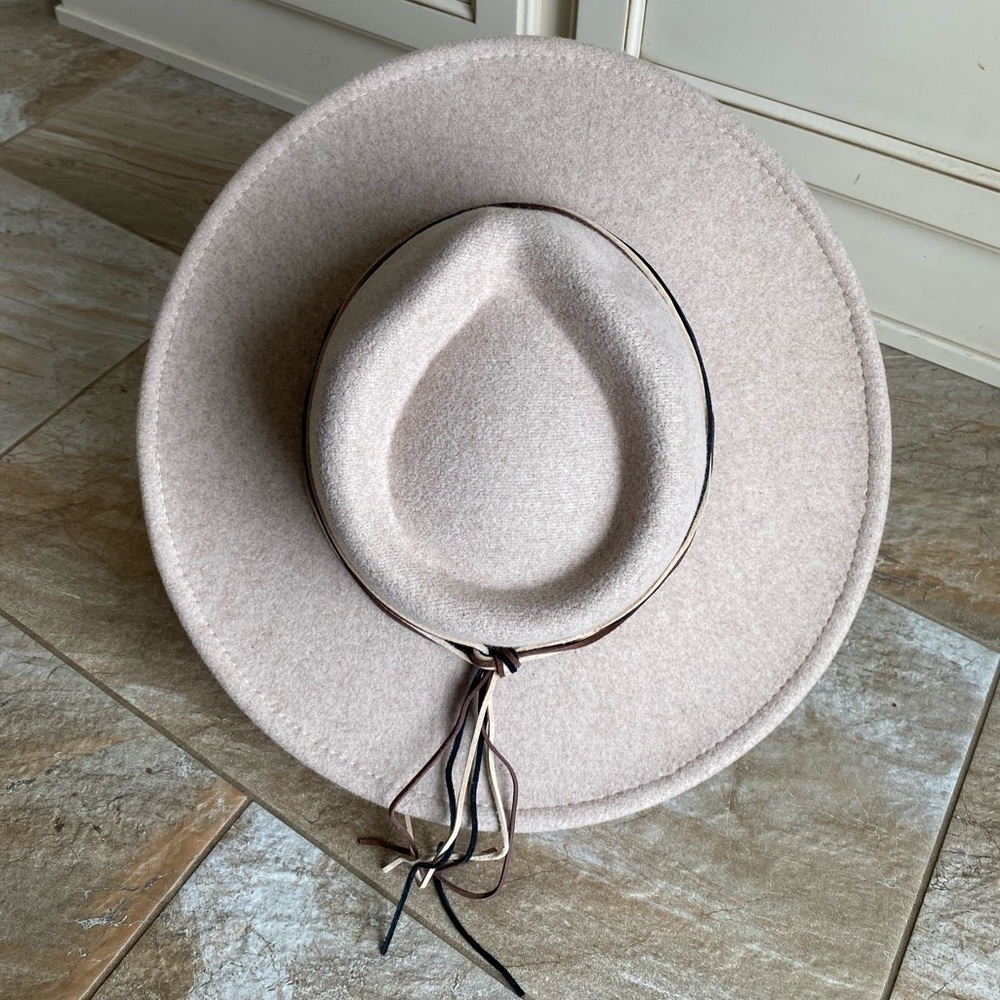 OATMEAL FELT FEDORA RANGER HAT - Picture 5 of 7